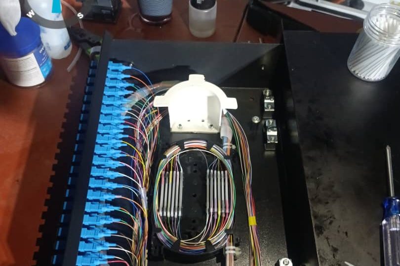 Mufa de empalme preparada